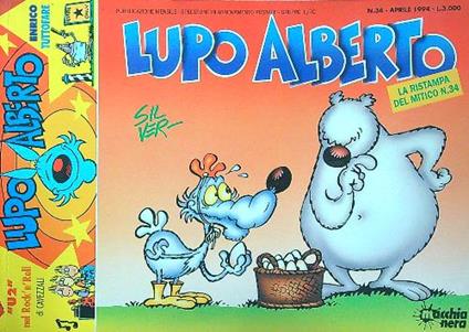 Lupo Alberto. La ristampa del mitico n. 34 - copertina