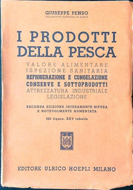 I prodotti della pesca - Giuseppe Penso - copertina