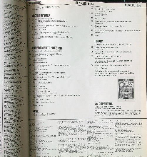 Domus raccolta anno 1983 - parte 1 - copertina