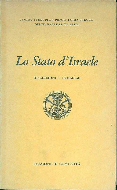 Lo Stato d'Israele - copertina