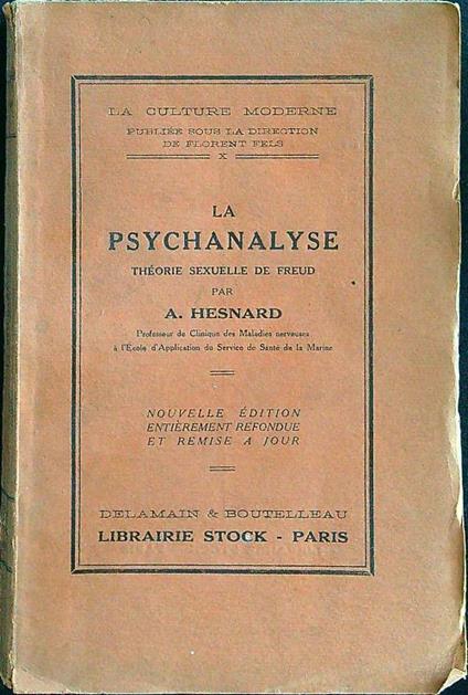 La psychanalyse - A. Hesnard - copertina