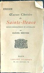 Oeuvres choisies de Sainte-Beuve