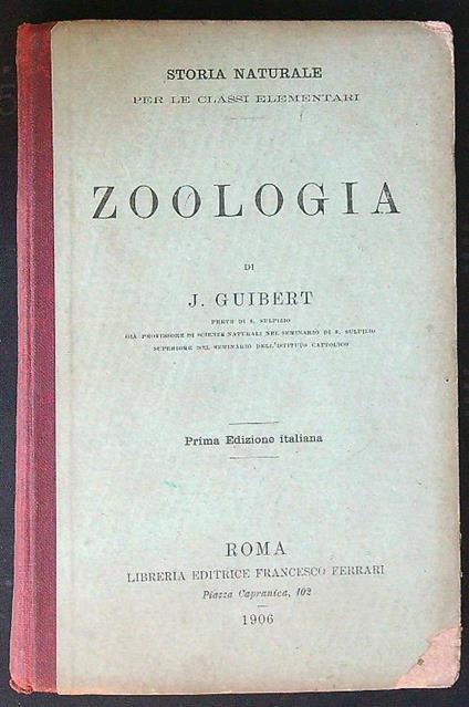 Zoologia - J. Guibert - copertina