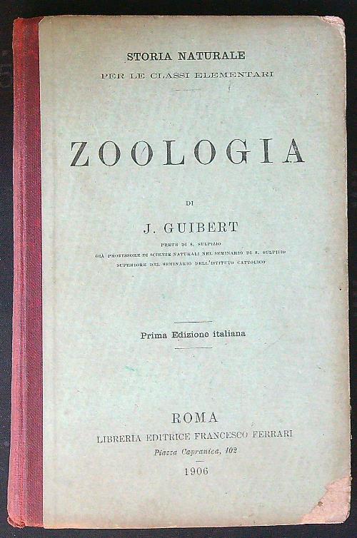 Zoologia - J. Guibert - copertina