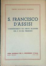 S. Francesco d'Assisi commemorato da Dante Alighieri nel canto XI del Paradiso
