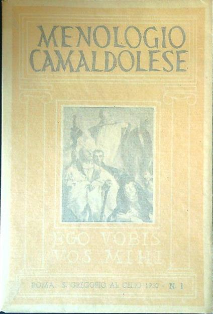 Menologio camaldolese - copertina