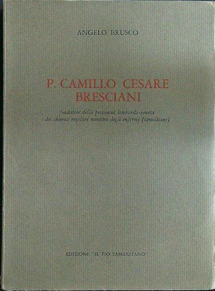P. Camillo Cesare Bresciani - copertina