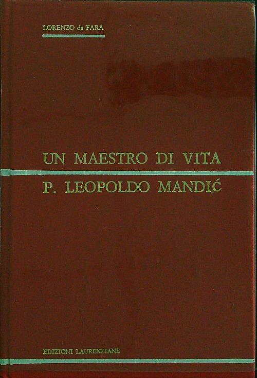 Un maestro di vita - copertina