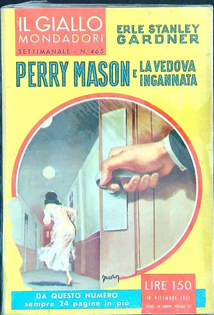 Perry Mason e la vedova ingannata - Erle S. Gardner - copertina