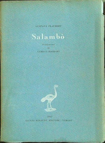 Salambò - Gustave Flaubert - copertina