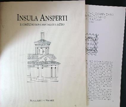 Insula Ansperti. Il rilievo del complesso architettonico di S. Satiro - Carlo Monti - copertina