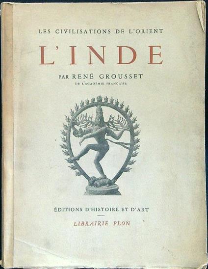 L' inde - René Grousset - copertina