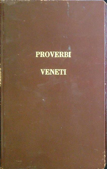 Proverbi veneti - copertina