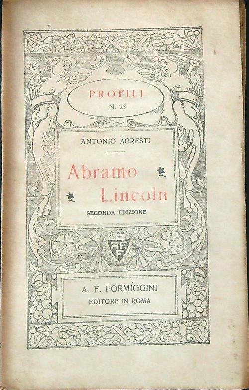 Abramo Lincoln - Antonio Agresti - copertina