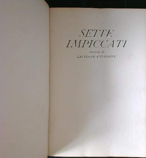 Sette impiccati - copertina