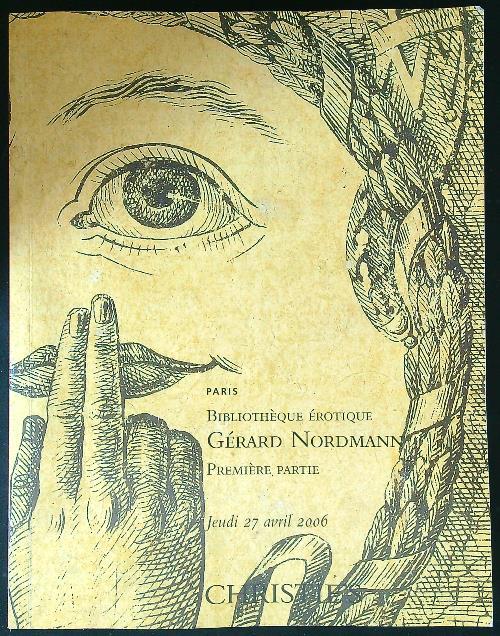 Bibliotheque Erotique Gerard Nordmann Premiere partie - copertina