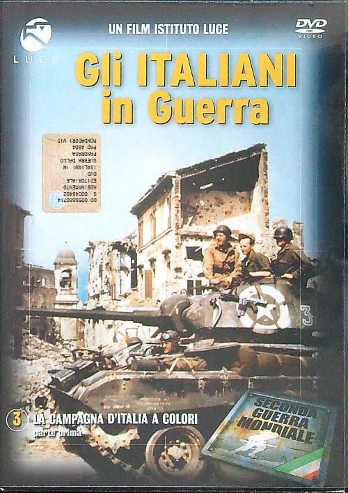 Gli italiani in guerra La campagna d'Italia a colori DVD - copertina