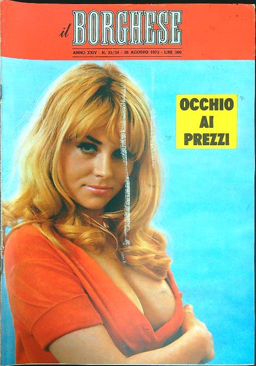 Il borghese n. 33-34/26 agosto 1973 - copertina