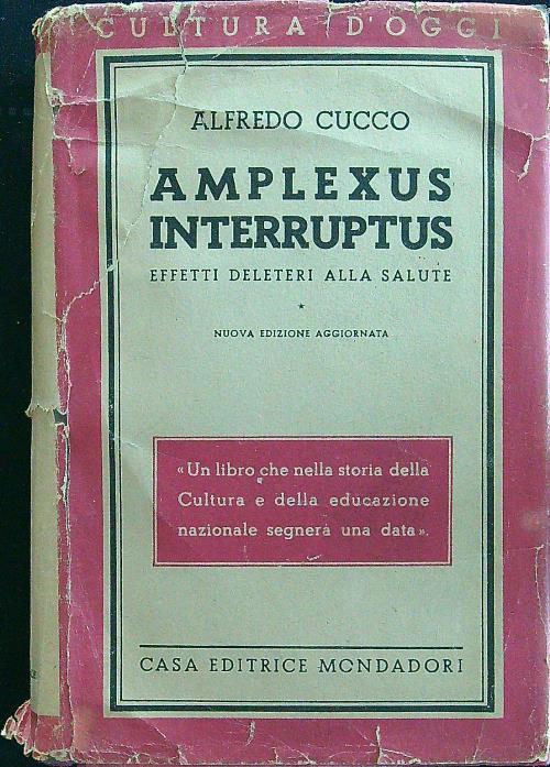 Amplexus interruptus - Alfredo Cucco - copertina