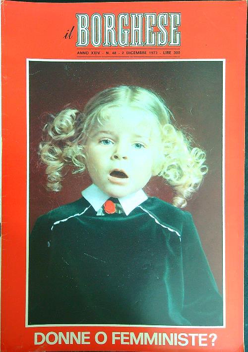 Il borghese n. 48/2 dicembre 1973 - copertina