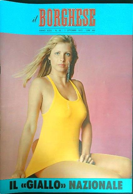 Il borghese n. 40/7 ottobre 1973 - copertina