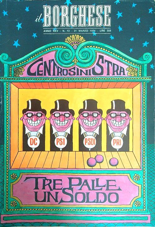 Il borghese n. 13/31 marzo 1974 - copertina