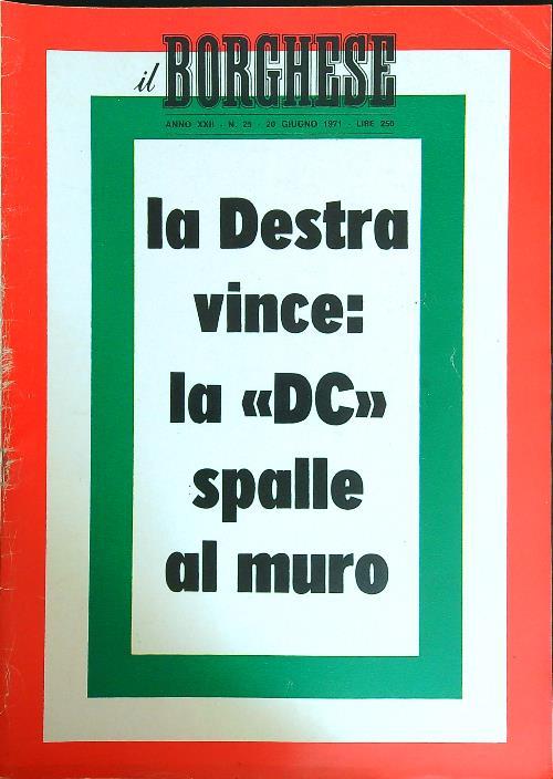 Il borghese n. 25/20 giugno 1971