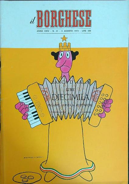 Il borghese n. 31/5 agosto 1973 - copertina