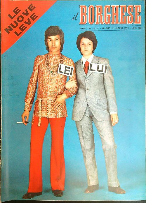 Il Il borghese n. 27/5 luglio 1970 - copertina