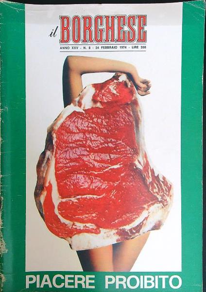 Il borghese n. 8/24 febbraio 1974 - copertina