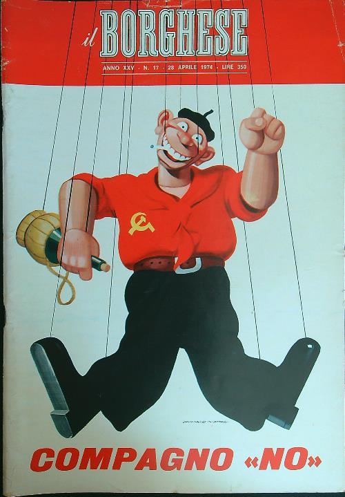 Il borghese n. 17/28 aprile 1974 - copertina