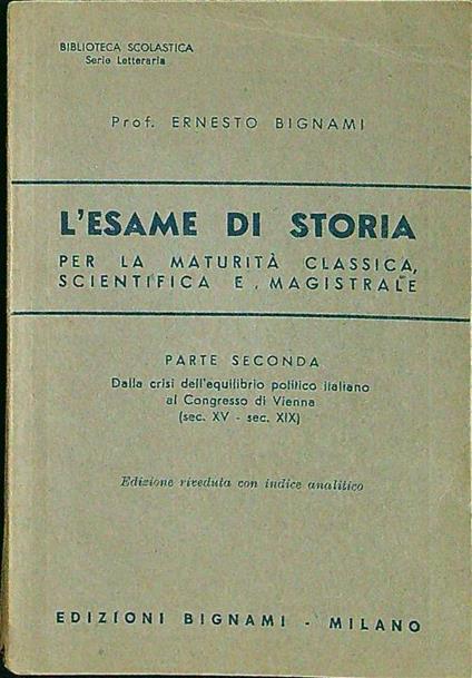 L' esame di storia parte II - copertina
