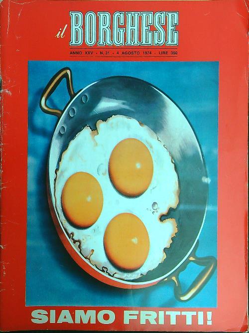 Il borghese n. 31/4 agosto 1974 - copertina