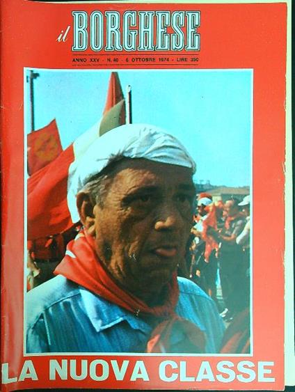 Il borghese n. 40/6 ottobre 1974 - copertina