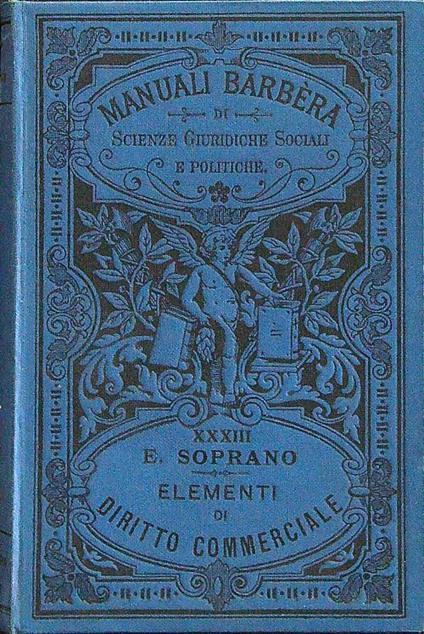 Elementi di diritto commerciale - E. Soprano - copertina