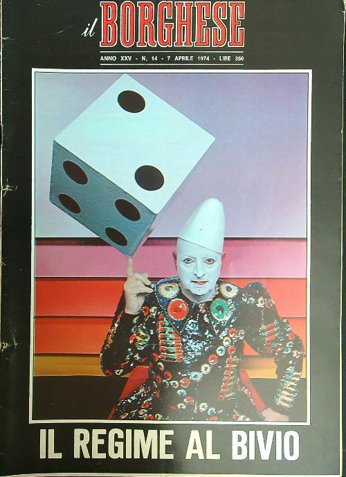 Il borghese n. 14/7 aprile 1974 - copertina