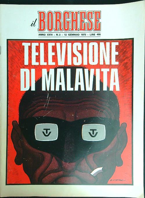 Il borghese n. 2/12 gennaio 1975 - copertina