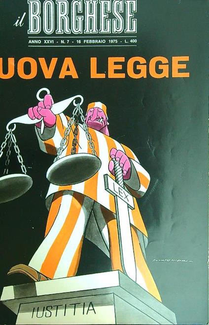 Il borghese n. 7/16 febbraio 1975 - copertina