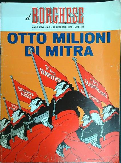 Il borghese n. 8/23 febbraio 1975 - copertina