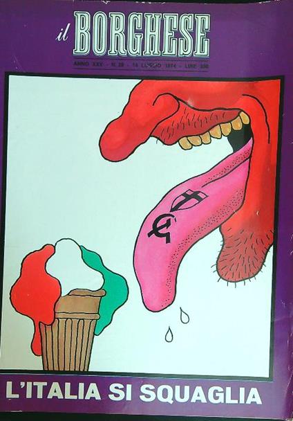 Il borghese n. 28/14 luglio 1974 - copertina