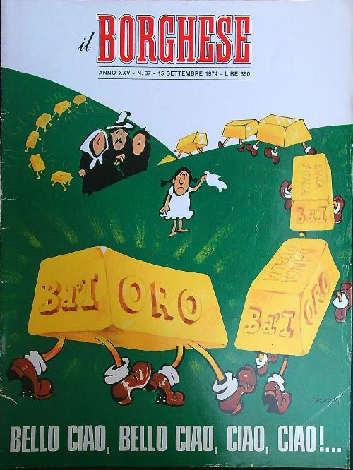 Il borghese n. 37/15 settembre 1974 - copertina