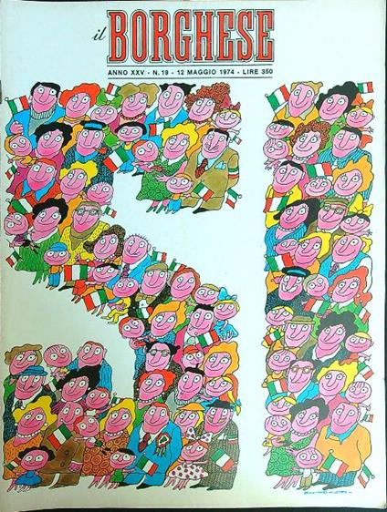 Il borghese n. 19/12 maggio 1974 - copertina