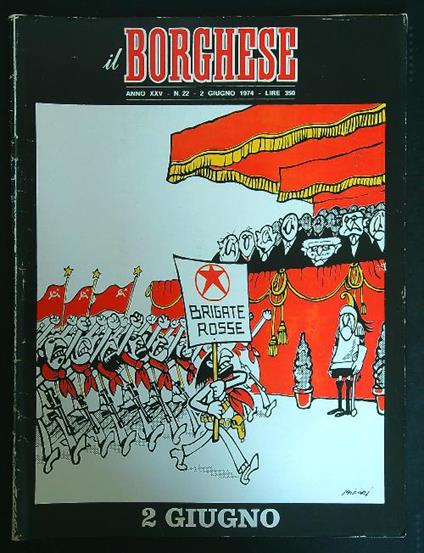 Il borghese n. 22/2 giugno 1974 - copertina