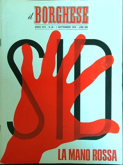 Il borghese n. 35/1 settembre 1974 - copertina