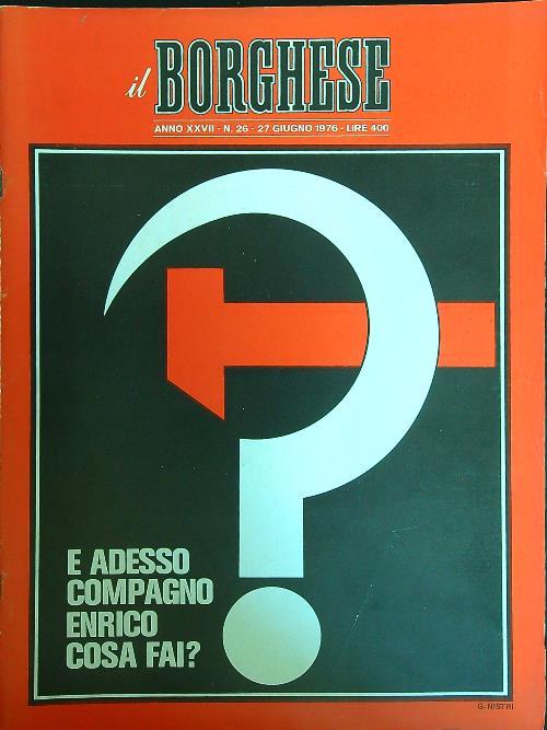 Il borghese n. 26/27 giugno 1976 - copertina