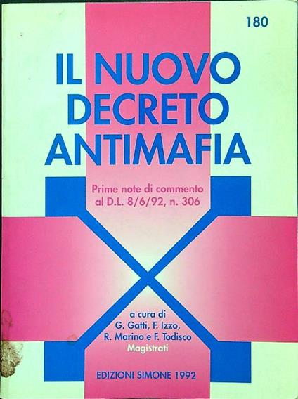 Il nuovo decreto antimafia - copertina