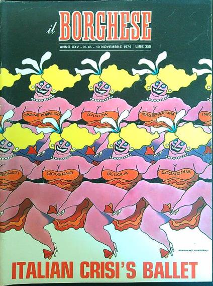 Il borghese n. 45/10 novembre 1974 - copertina