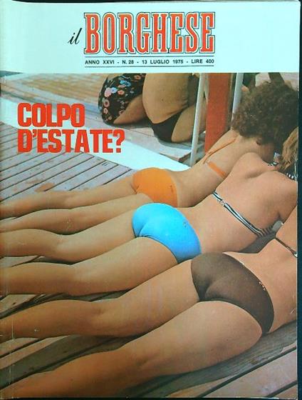 Il borghese n. 28/13 luglio 1975 - copertina