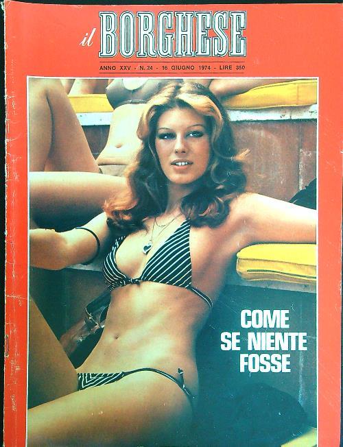 Il borghese n. 24/16 giugno 1974 - copertina