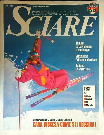 Sciare n. 384/385 - 1/14 dicembre 1989 - copertina